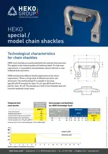 HEKO special model chain shackles