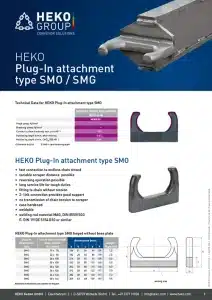 HEKO Plug In attachment type SMO/SMG