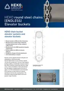HEKO round steel chains (ENDLESS) Elevator buckets