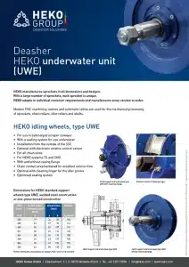 Deasher HEKO underwater unit (UWE)