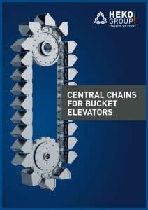 Central chains for bucket elevators